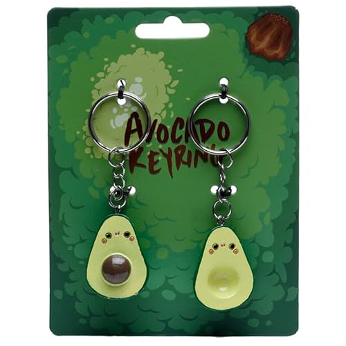 Puckator  Kawaii Schlüsselanhänger – Avocado, 2 Stück