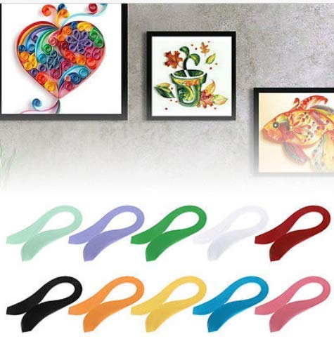 Carta Quilling Nero - 600 Strisce 3mm X 390mm Per Artigianato E Decorazioni - Foto 4