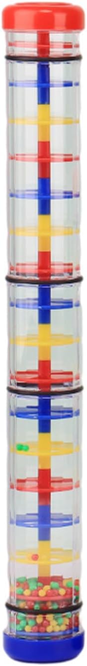 Rainmaker Rain Stick Musical Instrument, Rainfall Rattle Tube Rainstick Shaker Hand Shaking Sensory Tubes(15.5in)