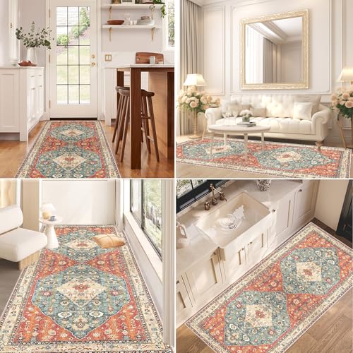 Alfombras comedor pasillo lavable de 90x150 para salon dormitorio y cocina 5