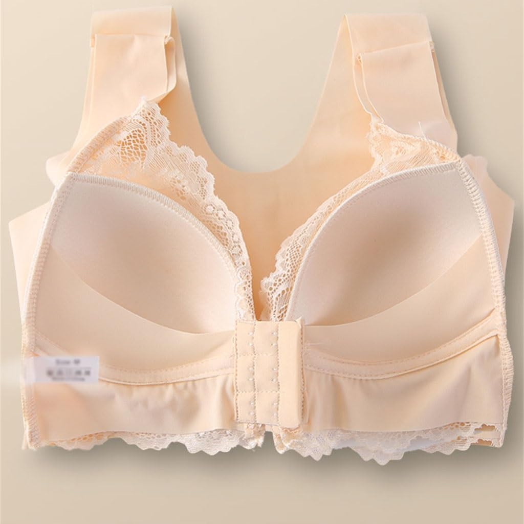 Front Size Bra Without Underwire Underwear Big Breasts Small Comfortable Breathable Women
