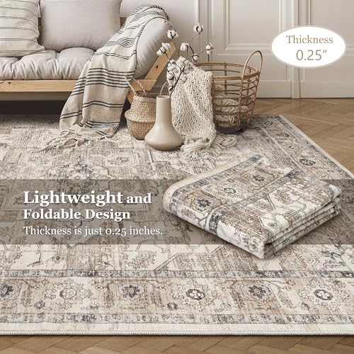 Zuntkon Washable Vintage Area Rug 5X7 thumb #4