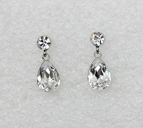 Image of Faship Gorgeous Rhinestone Crystal Floral Necklace Earrings Set