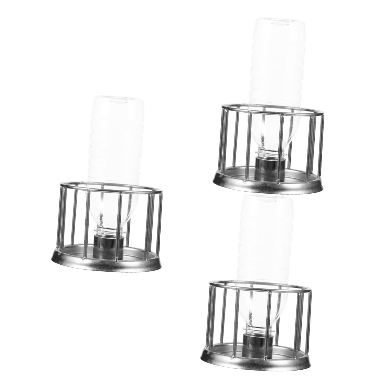 3piezas Plato De Agua para Tortugas De Acero Inoxidable Bebedero y Comedero Multifuncional para Reptiles para Tortugas Pequeñas y Otros Reptiles