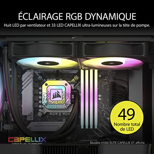 Corsair CW 9060069 WW système de refroidissement d'ordinateur Processeur Refroidisseur de liquide tout en un 14 cm 1 pièce Neuf - vue 8