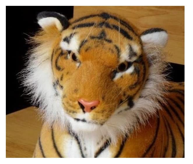 Image of Tickles Tiger Soft Stuffed Plush Animal Toy for Kids Birthday Gift (Color: Brown; Size: 60 cm)