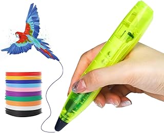 LIHUACHEN Juego de lápices 3D para niños con filamento de plástico PLA de 24 colores, compatible con PLA (amarillo)