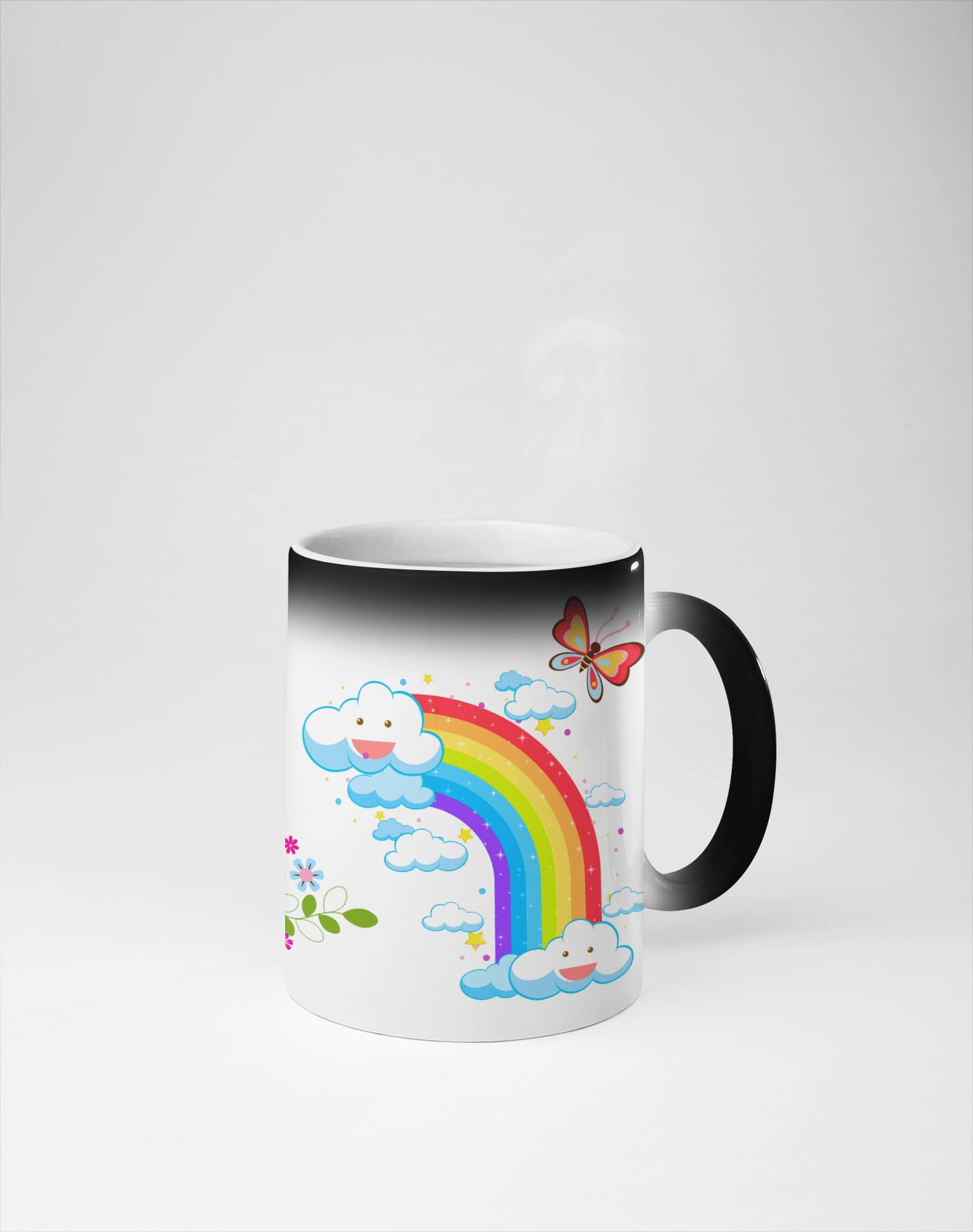 Black Magic Coffee Mug on Duck and Rainbow Theme in Printed Box | Duck and Rainbow Theme Return Gifts | Party Favors, Giveaways