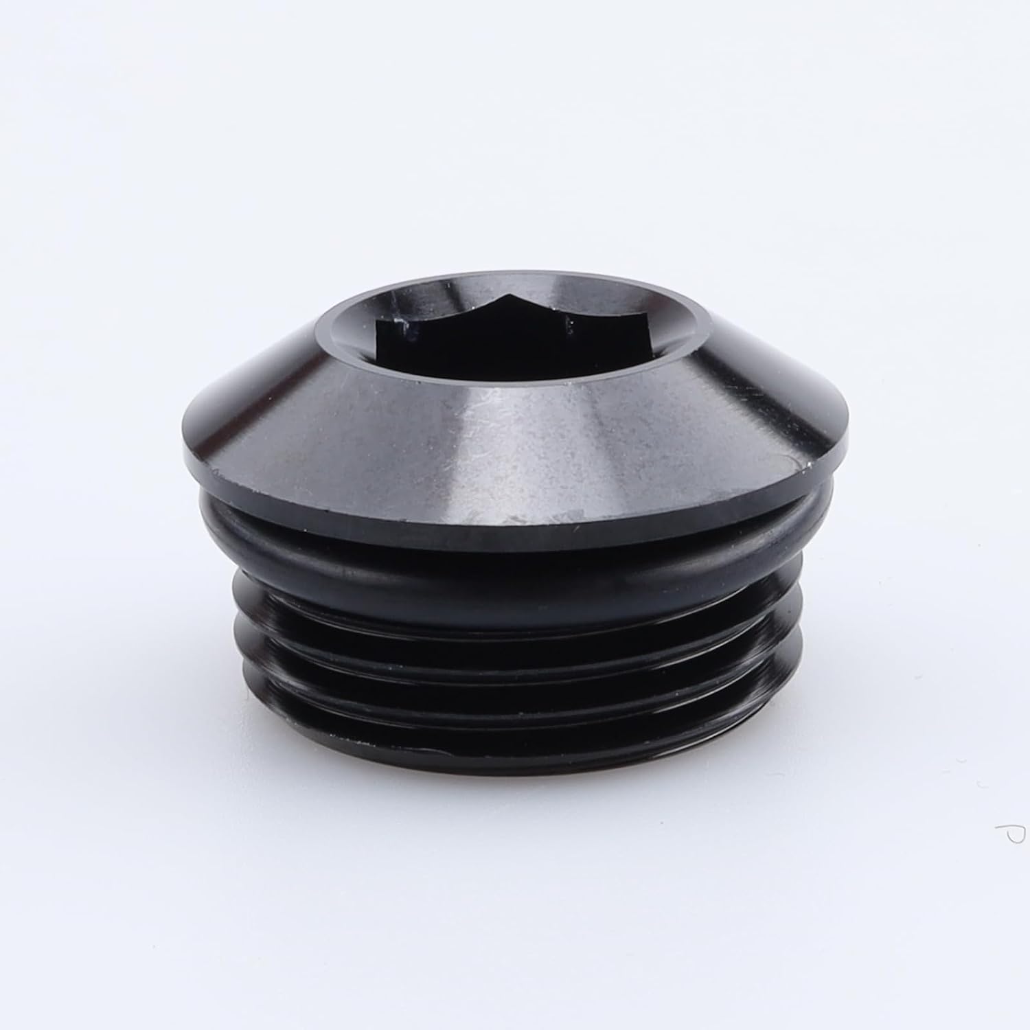AC PERFORMANCE -10 AN Male Hex Head Socket ORB Port Plug Fitting Aluminum Black