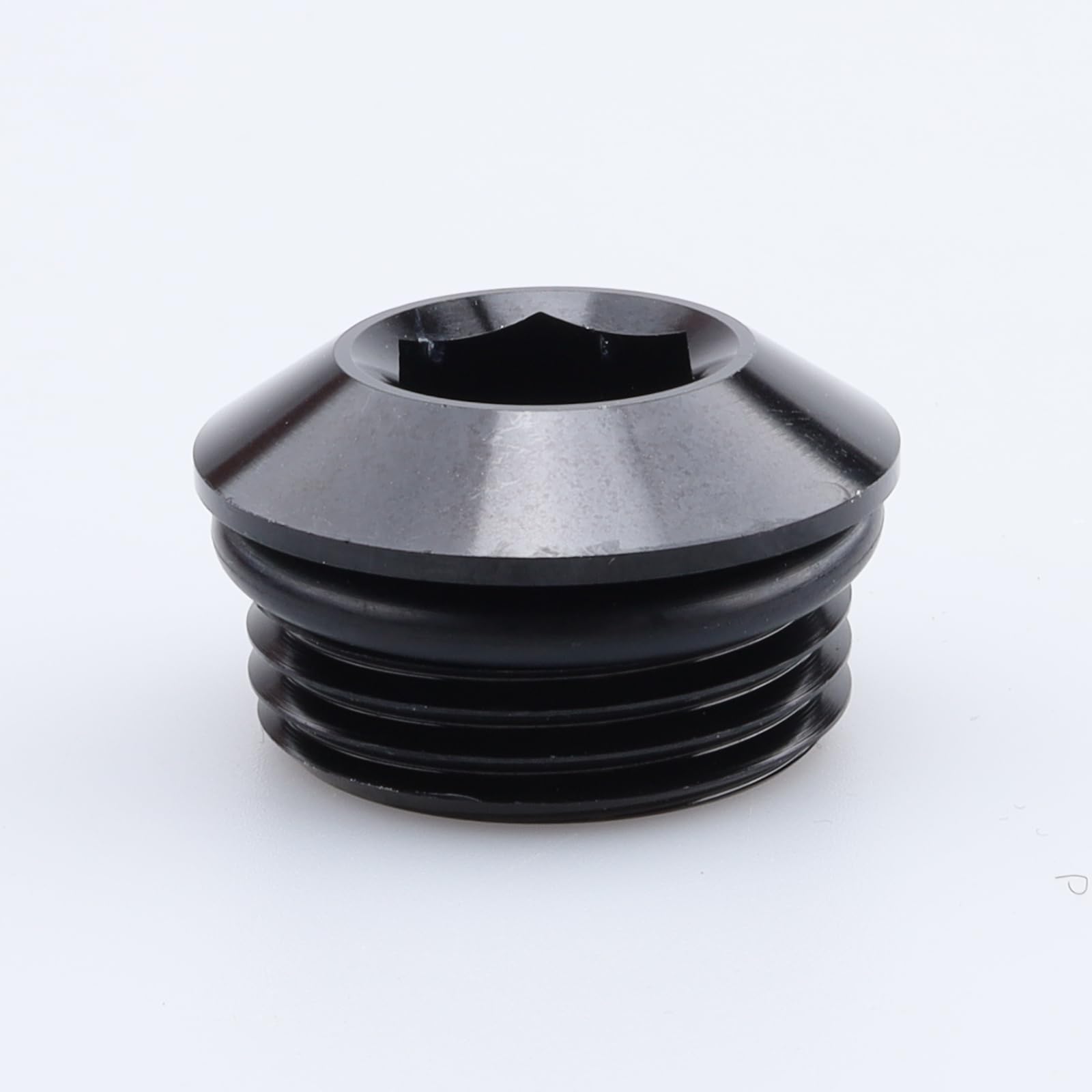 Aluminum Black Anodized -8 AN Socket Hex ORB Port Plug With 8 AN