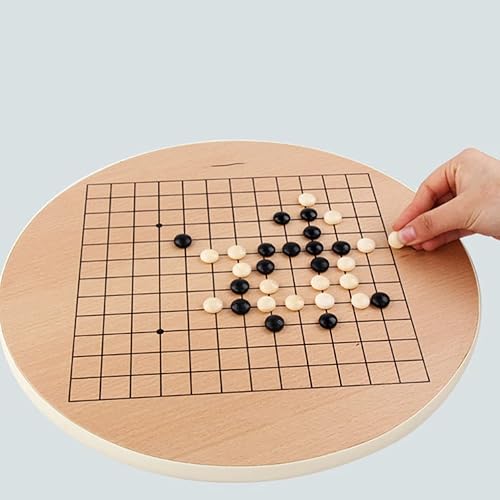 Miniatura 8 de Toyvian Juego de damas chinas 2 en 1, juego de ajedrez clásico de estrategia GO, juego de mesa de madera, clavijas tradicionales, juguetes