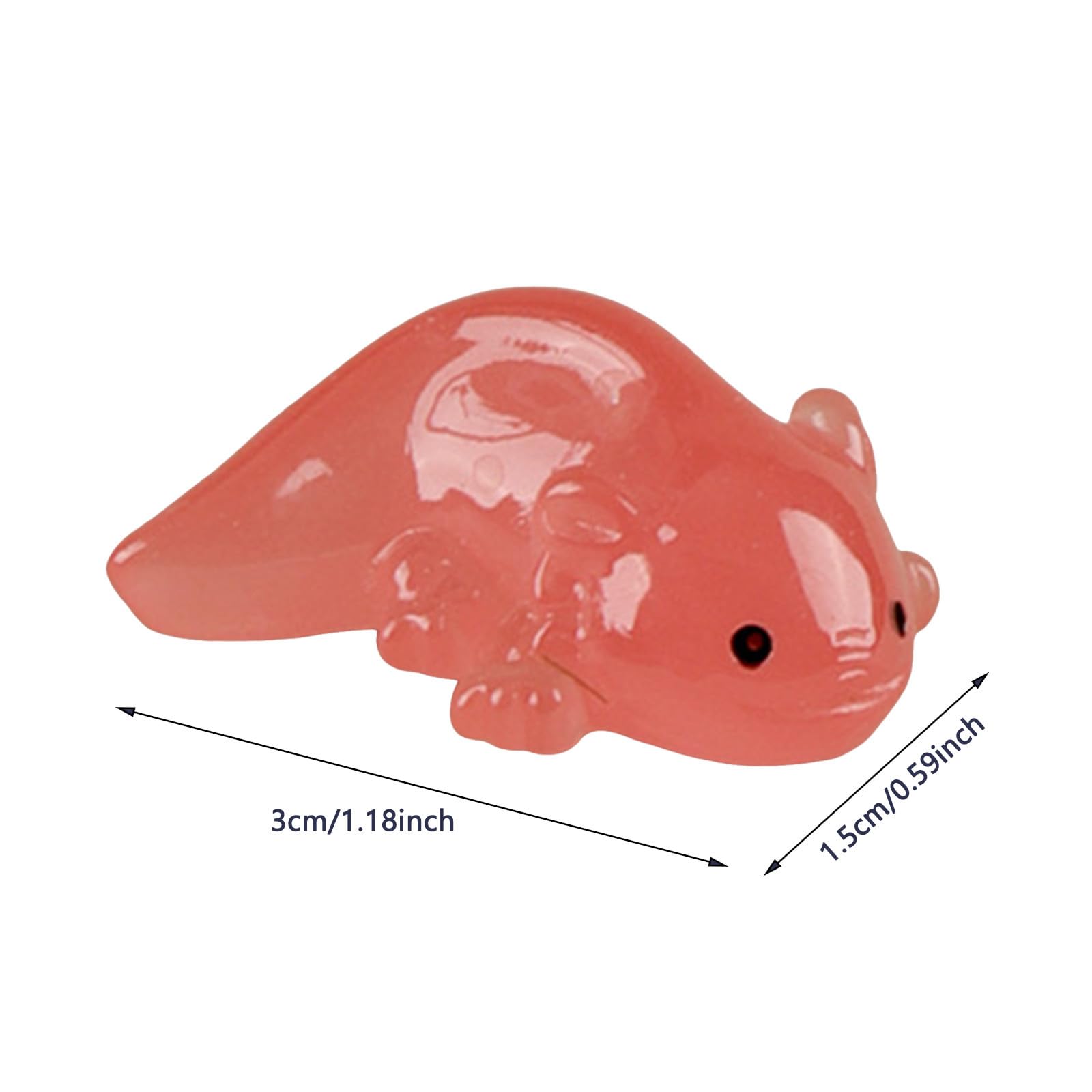 - Juego de figuras de animales de resina para manualidades, decoración de casa de muñecas, adorno de acuario (D, 1,5 x 3 cm)