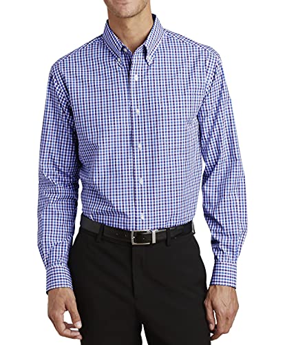 JustBlanks Mens Long Sleeves Button Down Shirt Regular-fit Casual Performance