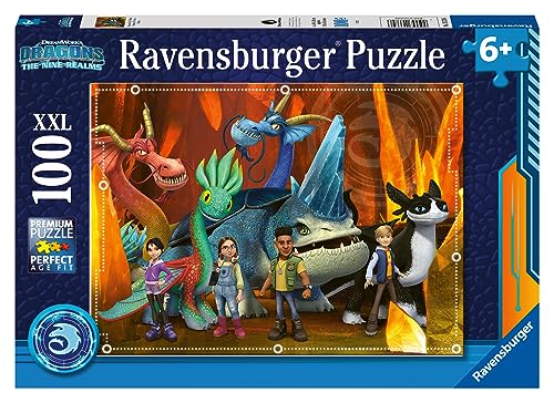 Puzzle De Dinosaurios Ravensburger 100 Piezas - Para Niños Desde 6 Años, Ideal Para Aprender Y Divertirse