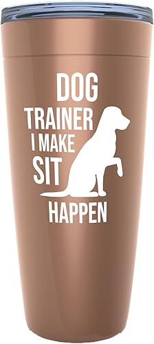 Miniatura 4 de Funny Dog Trainer Black Edition - Vaso vikingo de 20 onzas  I Make Sit Happen  Entrenamiento de perros, guardián, policía, cachorro, paseador,