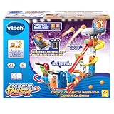 VTech - Kosz do koszykówki Marble Rush, zabawka budowlana i obieg z kulkami, katapulty obrotowe, 41 sztuk, 6 piłek, prezent dla dzieci +4 lata, wersja ESP
