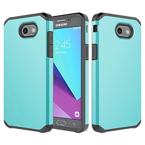 SPYCASE for Galaxy J3 Eclipse/J3 Luna Pro/Amp Prime 2/Express Prime 2/J3 Mission/J3 Emerge/J3 Prime/Sol 2 Hybrid Armor Rugged Defender Protective Cover - Teal