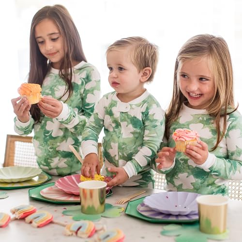 image for Burt's Bees Baby Baby Girl's Toddler Pajamas, Tee and Pant 2-Piece Pj 