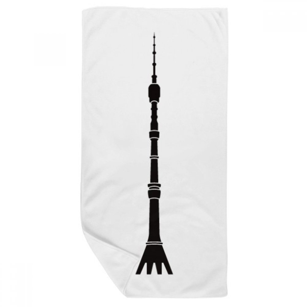 Serviette de bain doux Moscou Ostankino multicolor et gant de toilette