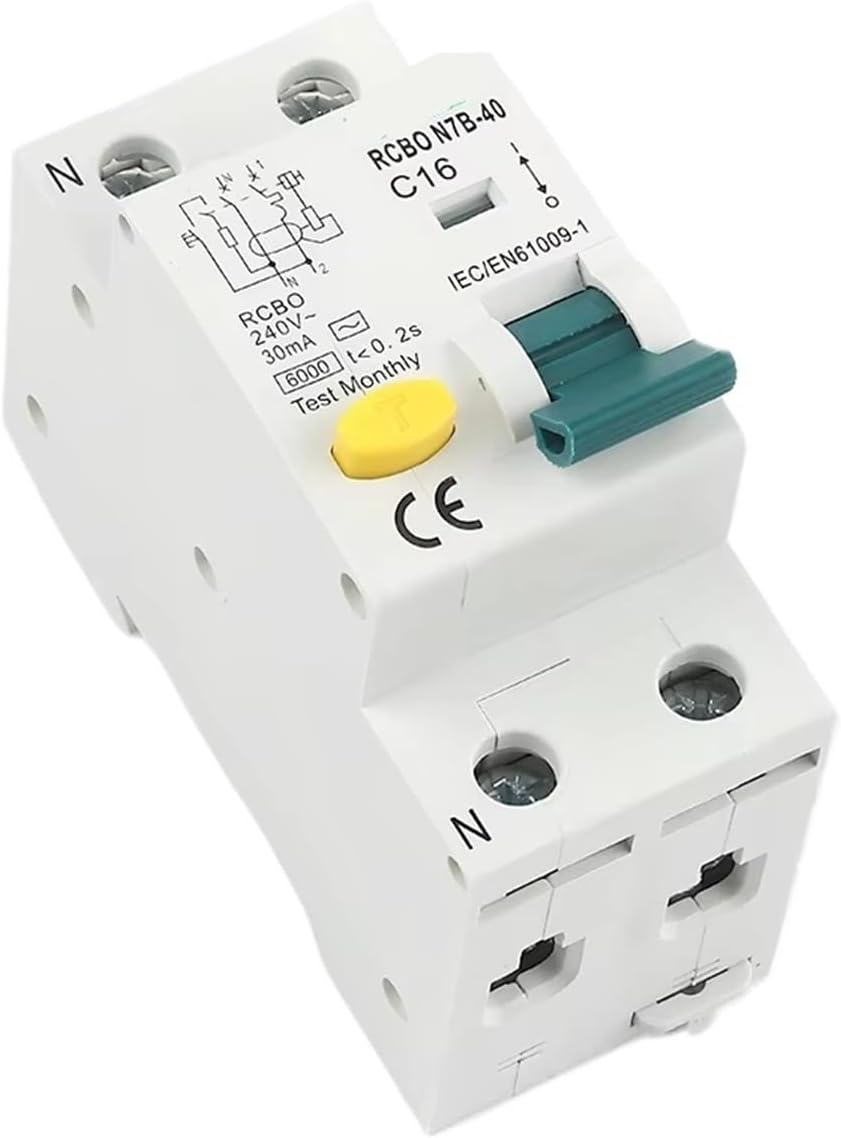 Residual Current Circuit Breaker 2P Breakers With Overcurrent Leakage Protection 1P+N 50/60Hz(20A)