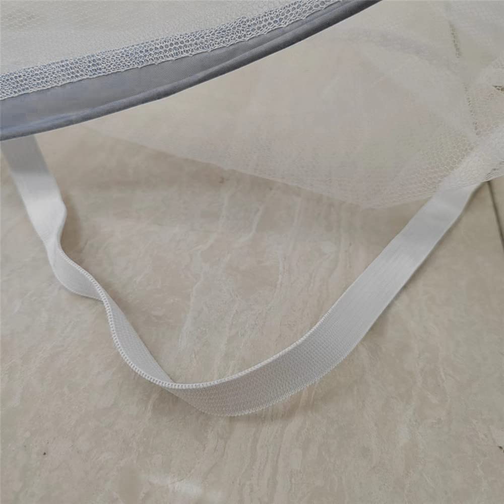 Mosquitera para patio, cama, tienda de campaña, mosquitera portátil tamaño King (79 x 72 pulgadas, gris) 2