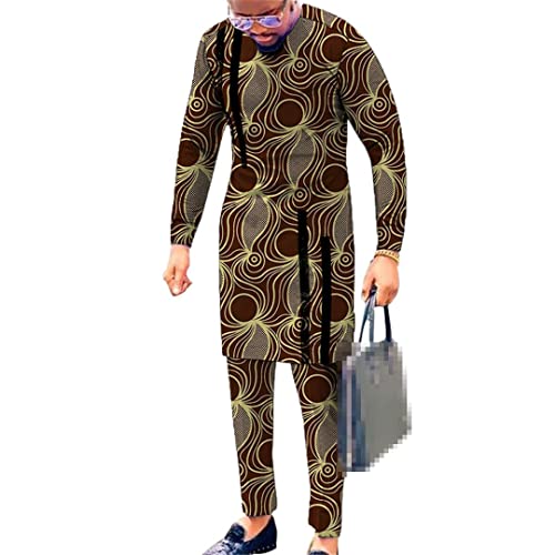 Ensemble imprimé africain Ankara et chemises patchwork pour homme grande taille