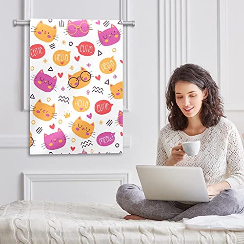 Drapeau de bienvenue chat avec impression double face haute définition pour jardin - 6