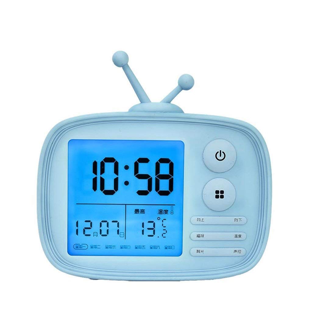 CFWSHJ Budzik podróżny LED Digital Signage Wielofunkcyjne inteligentne elektroniczne biurko z podświetleniem (jeden kolor)