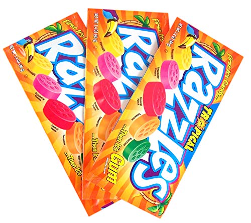 Tropical Fruit Razzles Candy, 1.4 onzas, Pack de 3 miniatura 1