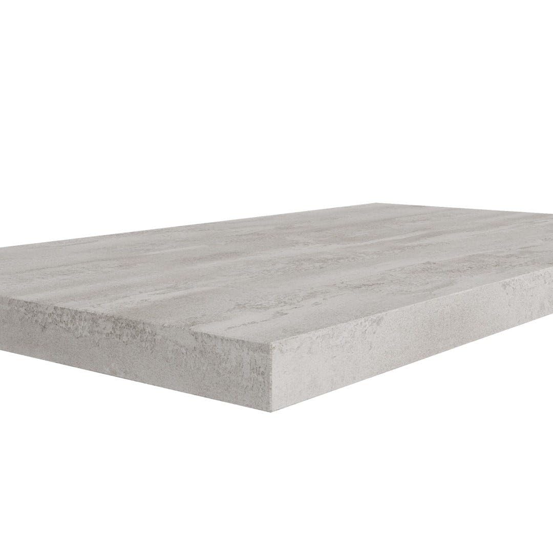 Kiamami Valentina - Mensola per lavabo bagno d'arredo 80cm effetto cemento