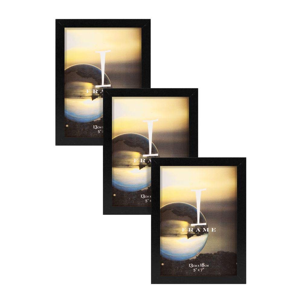 5' x 7' - iFrame Set of 3 Photo Frames Black