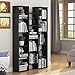 Tribesigns Modern Bookcase, 5-Shelf Storage Organizer Bookshelf with 14-Cube Display Book Shelf for Home Office, Living Room and Bedroom (Black)