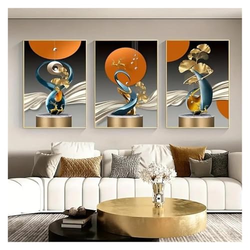 Décoration de la maison triptyque moderne pour habiller un mur vide