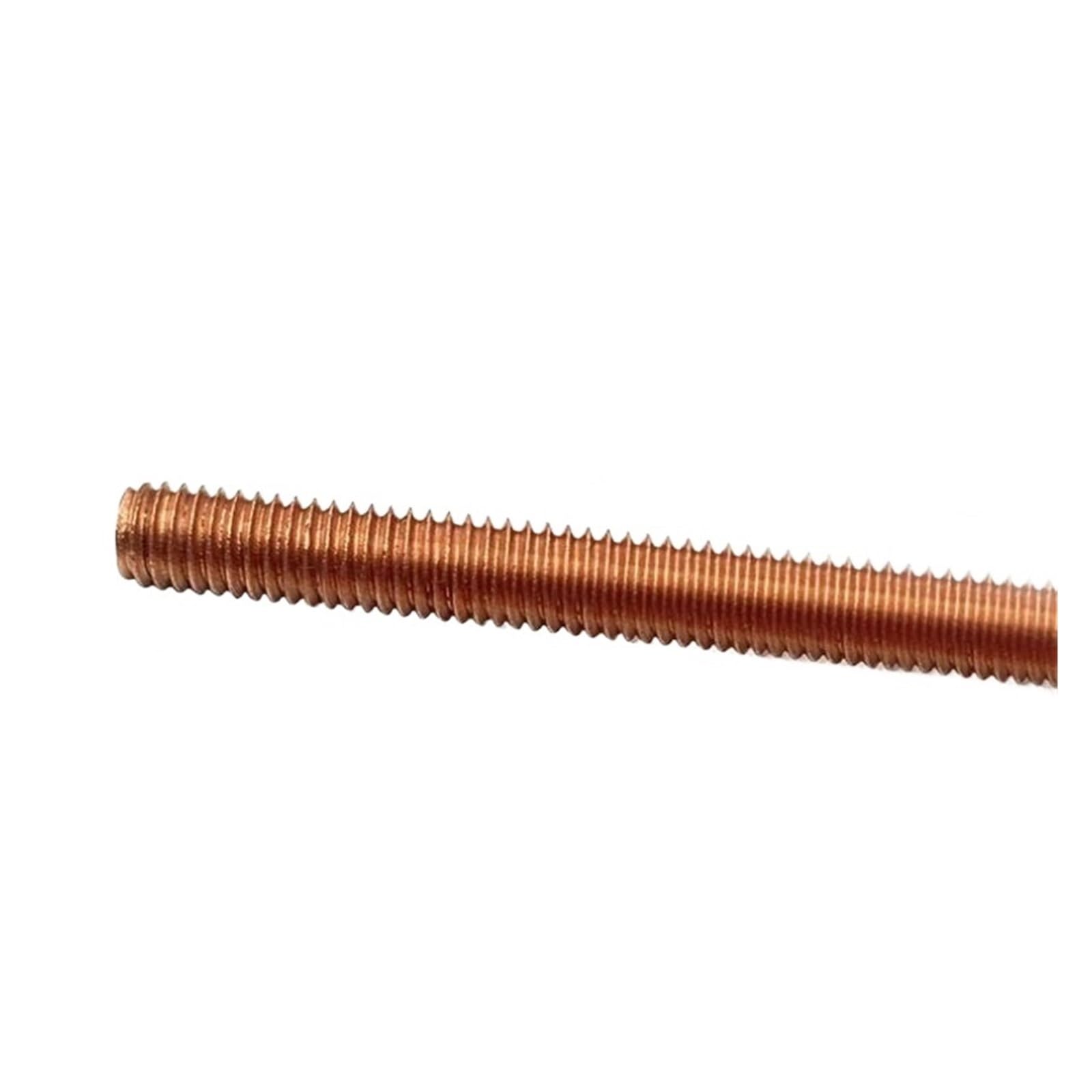Varilla roscada Completamente Varilla roscada y es 1 Pieza de Barras de Cobre, Pernos prisioneros, Varilla de Tornillo de Cobre de Rosca Completa M4 M5 M6 M8 M10 M12, Cobre(200mm M6)