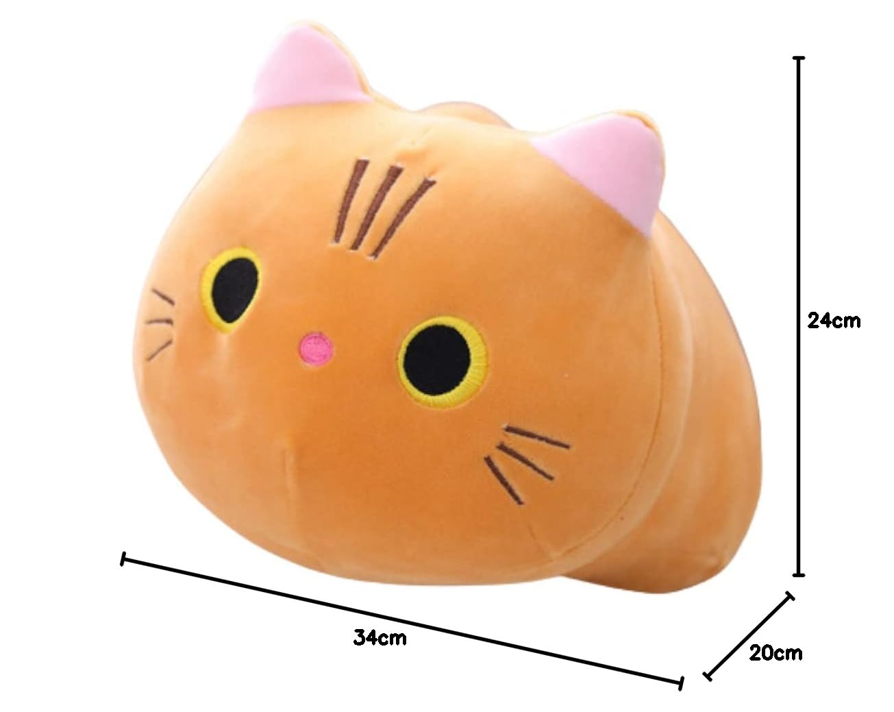 Amazon.co.jp: ORIJIRI ネコ ぬいぐるみ 黒猫 猫 もちねこ クッション