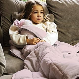Rest Easy Navy Weighted Blanket For Children & Adults | Heavy Blanket for Sleep, Stress Relief, Anxiety Relief & Sensory Calming Blanket For Great Sleep | 100% Super Soft Cotton Material