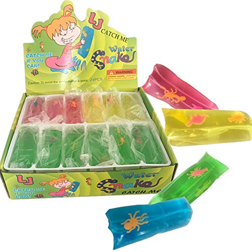 LXQ Brillo Serpiente de Agua Resbalón Novedad Fiesta Bolsa Stocking Peluche Juguete Imparable Serpiente de Agua Descompresión Ventilación Bola de Agua Puntales ordenados, ¿Puedes atraparlo?
