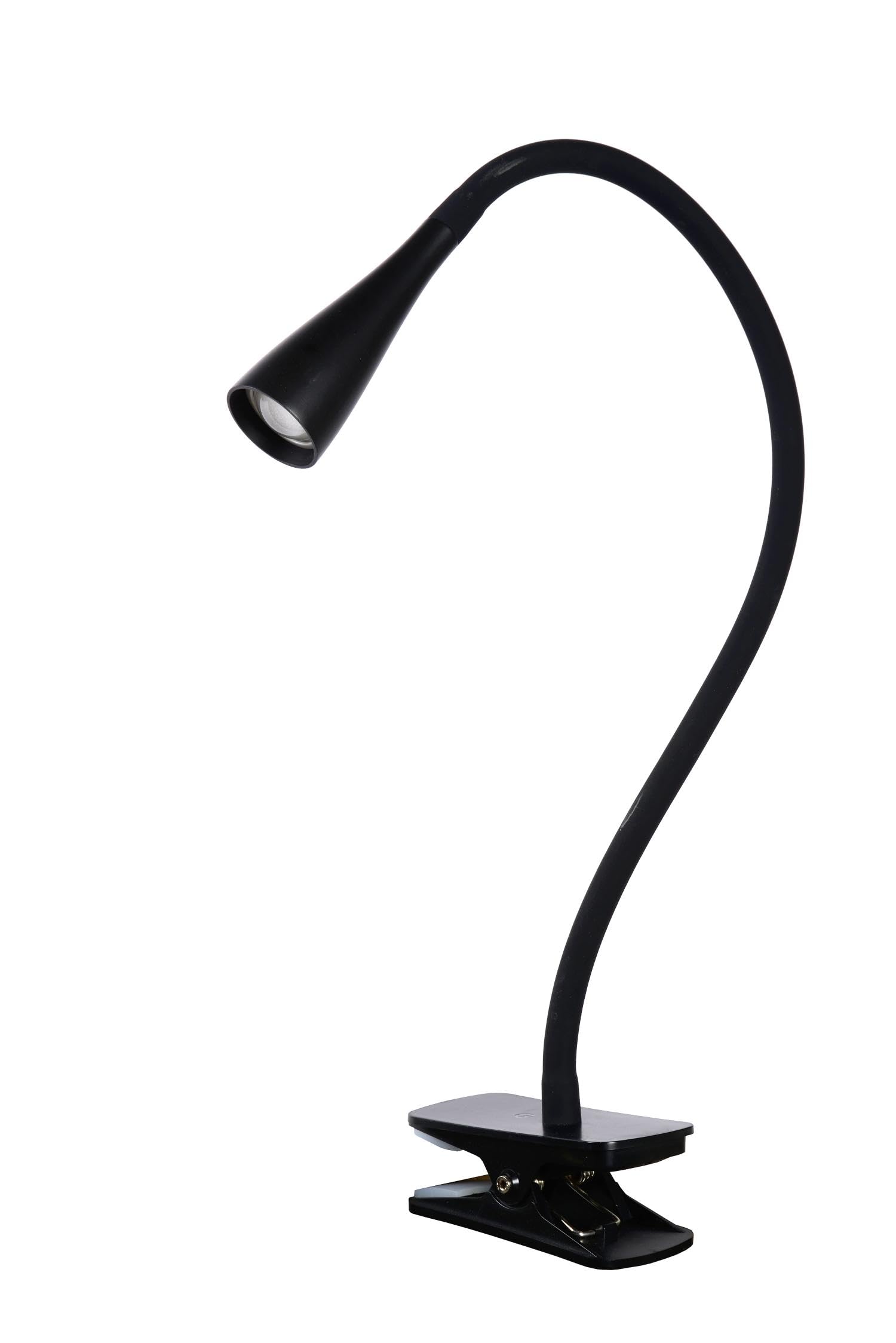 LUCIDE ZOZY - Klemmleuchte - LED 3 StepDim - 1x4W 3000K - Schwarz