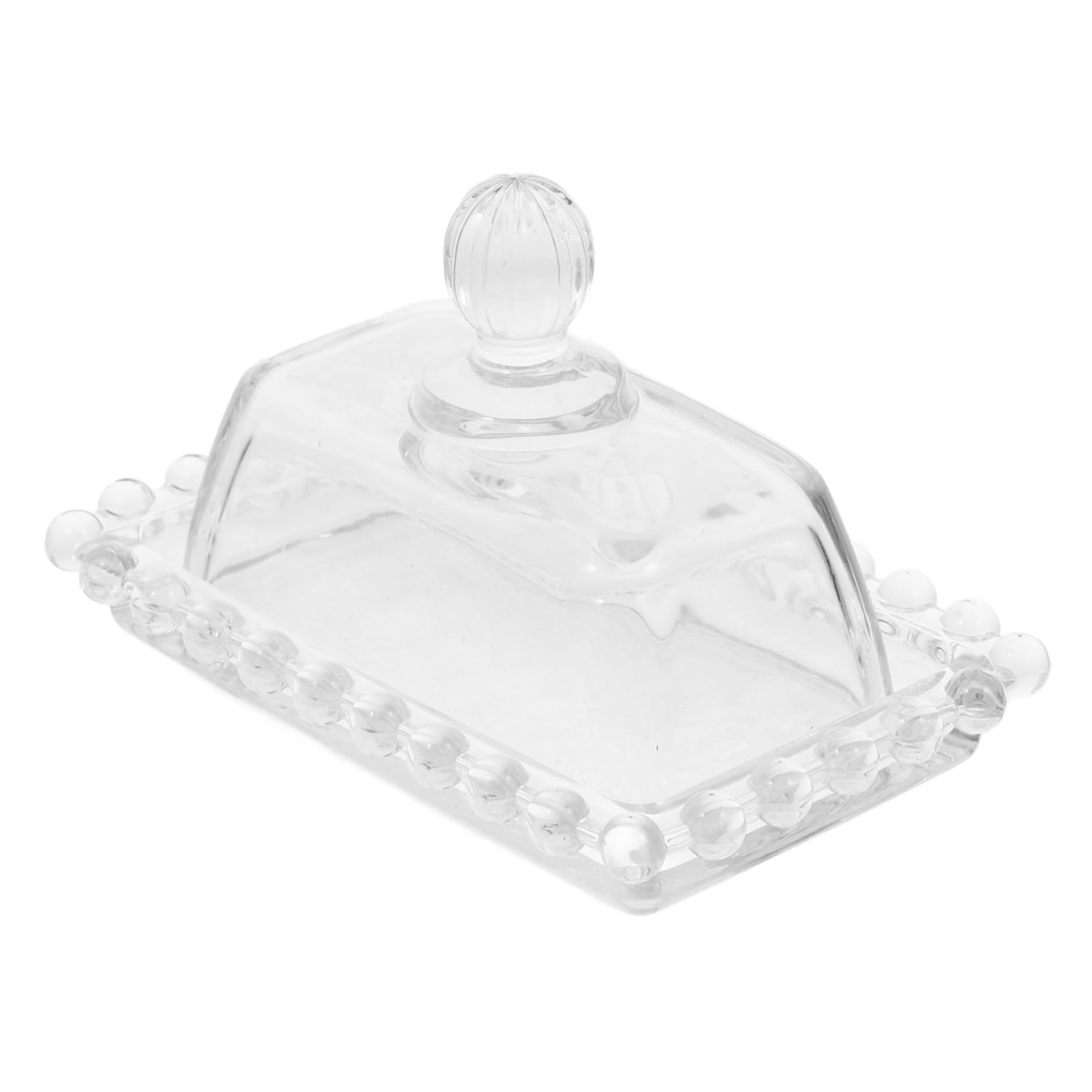 PRETYZOOM 4 Pièces Mini Plateau À Bonbons À Dessert Support De Conservation Du Beurre Plat À Fromage Porte-Beurre Pratique Récipient À Fromage Plat À Bonbons Plat À Beurre Clair Avec