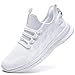 Produktbild JUEQIBAA Sneaker Herren Schuhe Laufschuhe Sommerschuhe Leichtgewichts Tennisschuhe Joggingschuhe Männer Fitnessschuhe Walking Schuhe Gym Running Shoes Weiß, EU 44