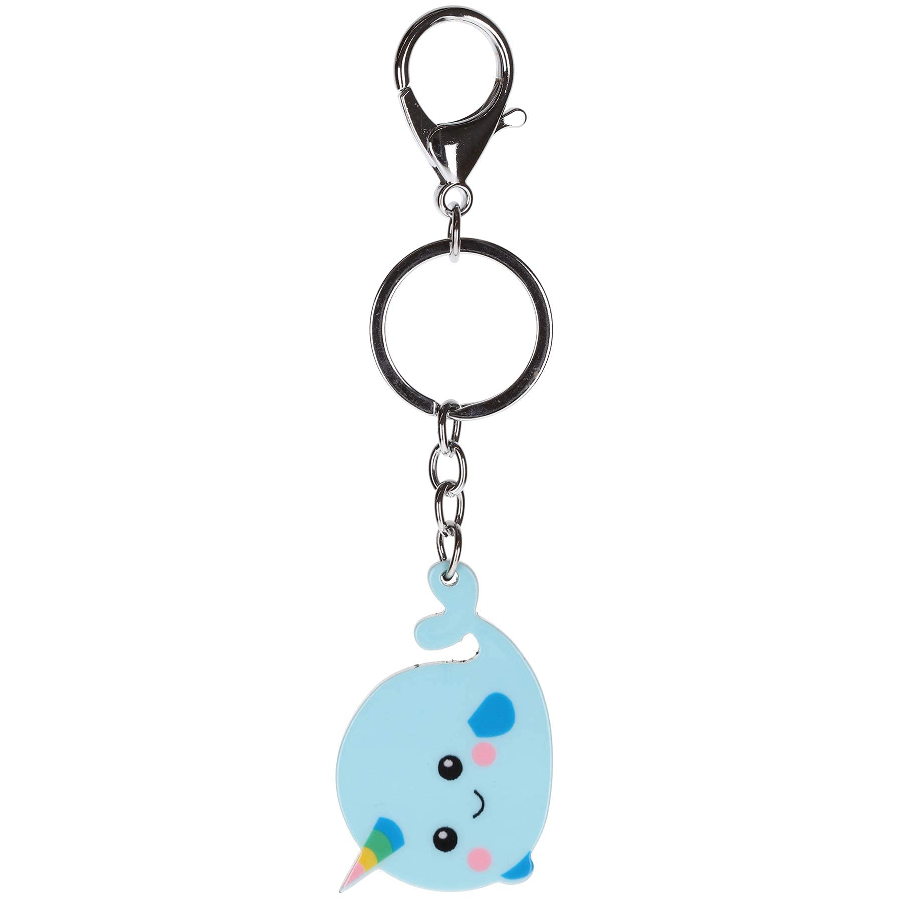 Stands Out, Supplying Outstanding Gifts Narwhal Rainbow Cute Novelty Keyring Bag Tag Charm