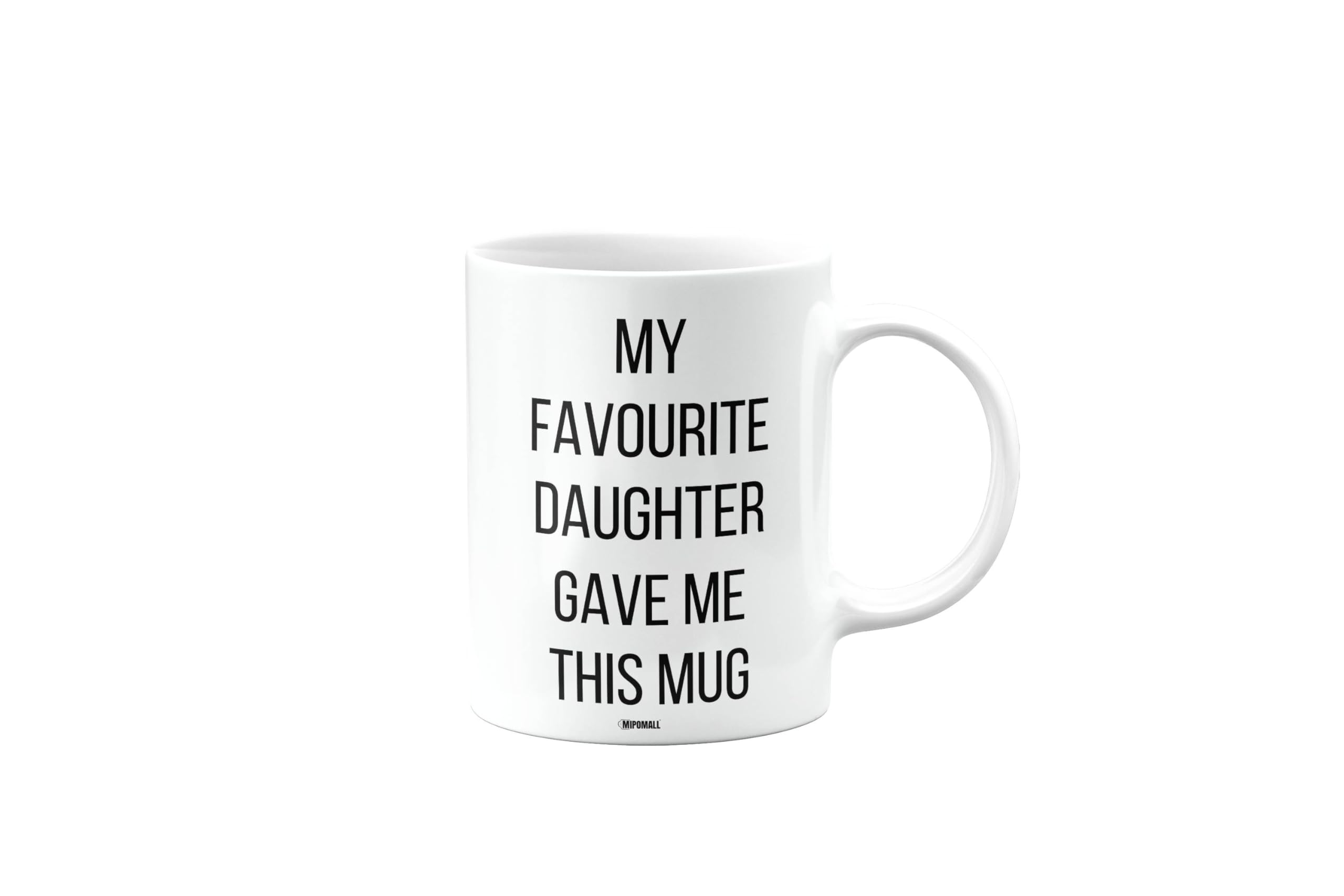 MIPOMALL My Favourite Daughter Gave Me This Mug, Happy Birthday Gifts for Men or Women, Gift from Secret Santa, Presents for Christmas, mm-CA_176_59