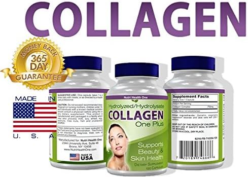 Miniatura 4 de Suplementos de colágeno hidrolizado One Plus - 120 unidades con 750 mg por cápsulas - Colágeno hidrolizado para una mejor absorción corporal - Más