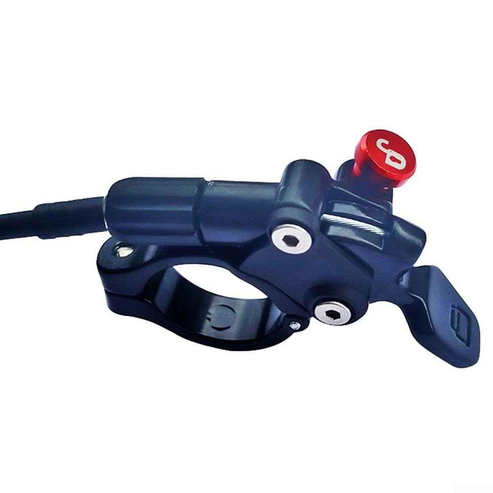 CashMuch Bike Remote Lockout Lever Aluminium Alloy MTB Front Fork Switch with Cable Hose for Suspension Repair