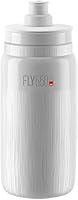 Elite Fly Tex 550ml Cycling Water Bottle White - Ultra-Lightweight 54g BPA-Free Easy Squeeze for Road MTB Gravel