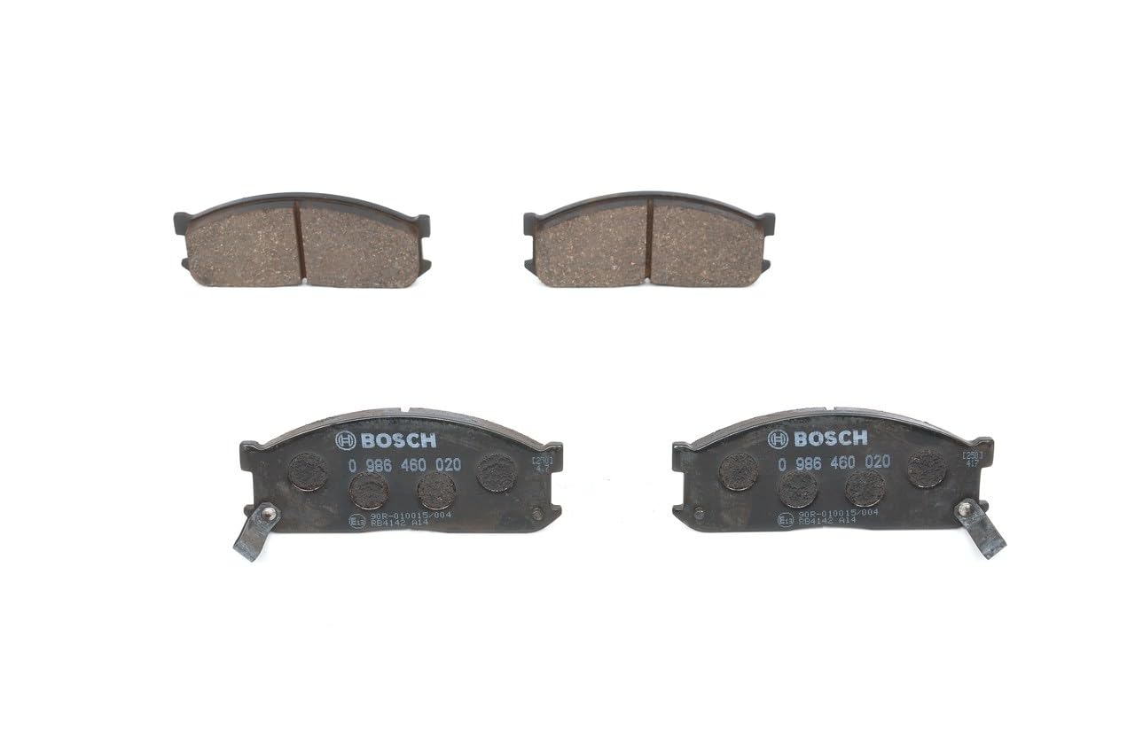 Bosch BP490 - Pastiglie Freni Auto, Asse Anteriore - Qualità Bosch - Riduzione Del Rumore E Della Polvere - Certificazione ECE-R90 - Senza Rame - 1 Confezione Da 4 Pastiglie-image