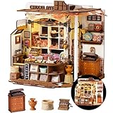 Rolife DIY Miniature House Kit Henry's Chocolate Shop, Tiny House Book Nook for Bookshelf Decor, 3D Puzzles Model Building Kits for Teens, Birthday Gifts/Craft Kits for Girls Boys (Henry's Chocolate)