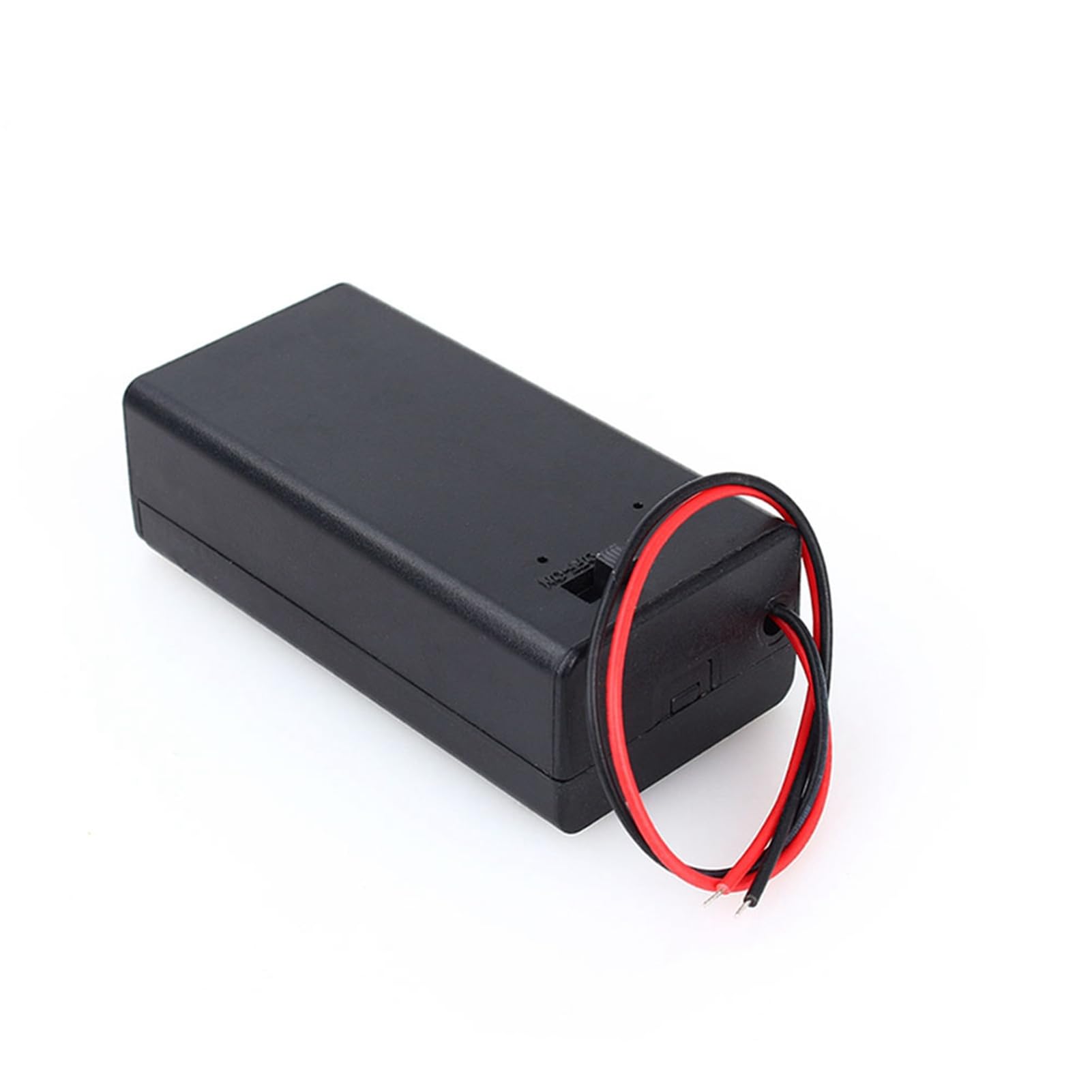 Estink Support de Batterie 9 V, Boîtier pour Pile 9V Volt PP3, Compartiment de Batterie 9 V avec boîtier et Interrupteur, 68,02 x 33,24 x 21,58 mm, Longueur du câble d'alimentation 150 mm