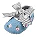 Elaco Infant Baby Girls Moccasins Anti-Slip Soft Sole Princess Shoes (6~12 Month, Blue)
