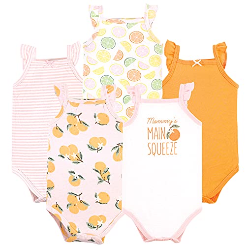 Image of Hudson Baby Unisex Baby Cotton Sleeveless Bodysuits
